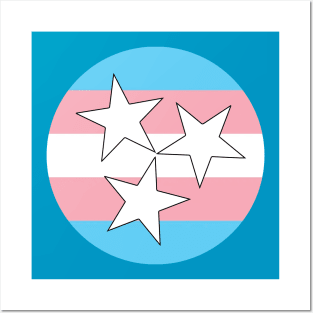 Tennessee Trans Pride Flag Shirt, TN Flag, LGBT, LGBTQIA, Rainbow, Pansexual, Asexual, Pride flag, Gay, Lesbian, Transgender, Queer, Nashville, Memphis, Chattanooga Posters and Art